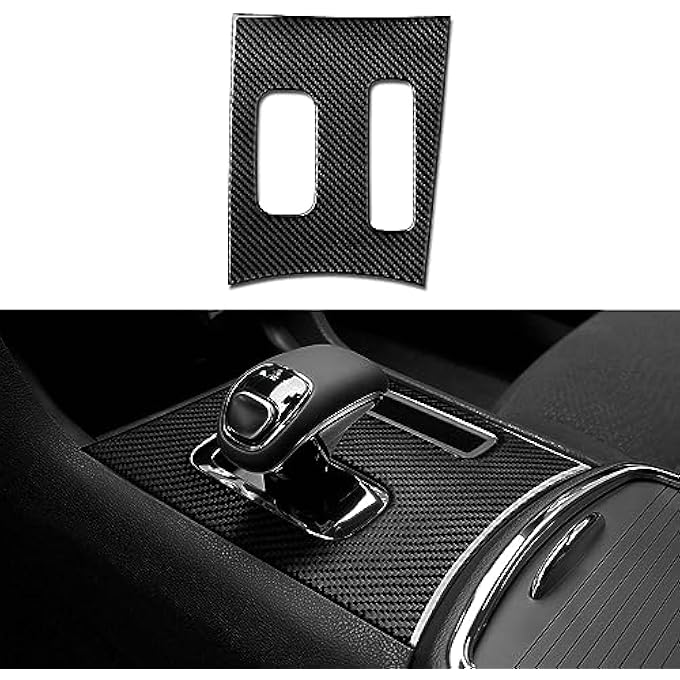 rayihni Car Carbon Fiber Gear Shift Panel Decals for 2011 2012 2013 2014 Charger 300 Accessories Interior Stickers - Image 1