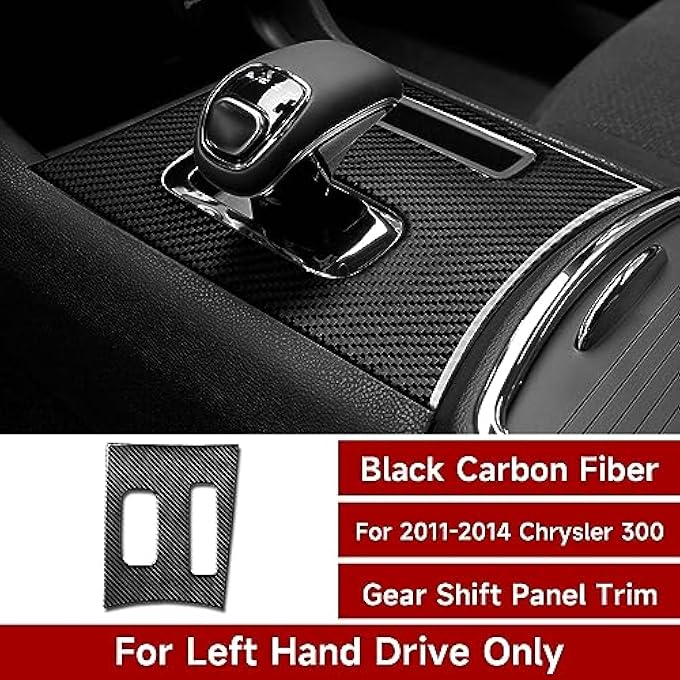 rayihni Car Carbon Fiber Gear Shift Panel Decals for 2011 2012 2013 2014 Charger 300 Accessories Interior Stickers - Image 3