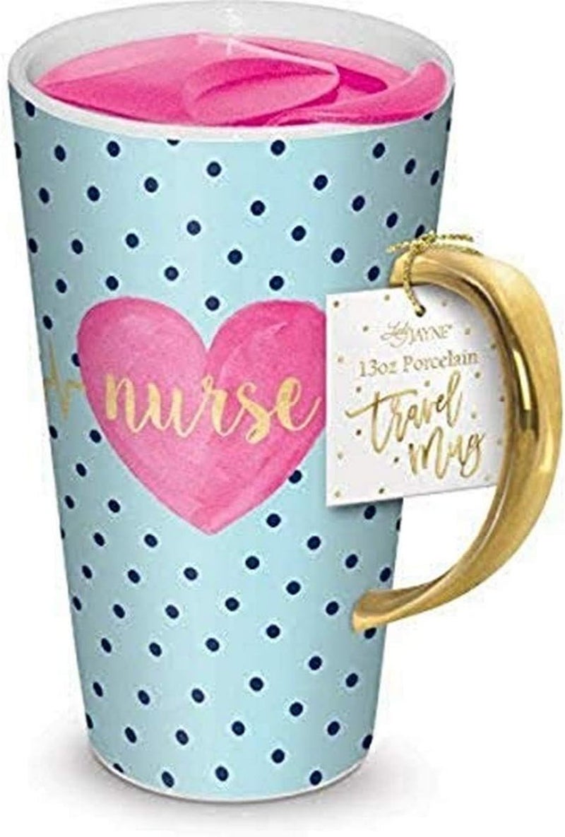 15917 Nurse Heart Travel Mug One 13 oz Multi