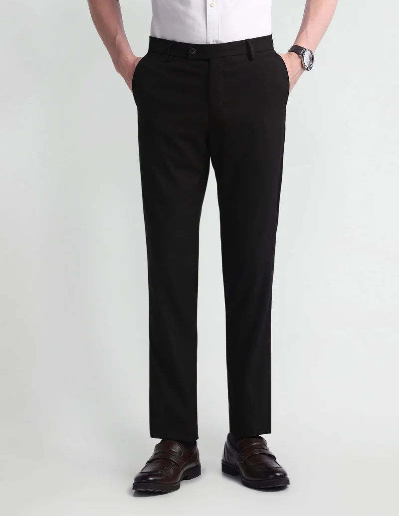 Arrow Dobby Tailored Fit Trousers