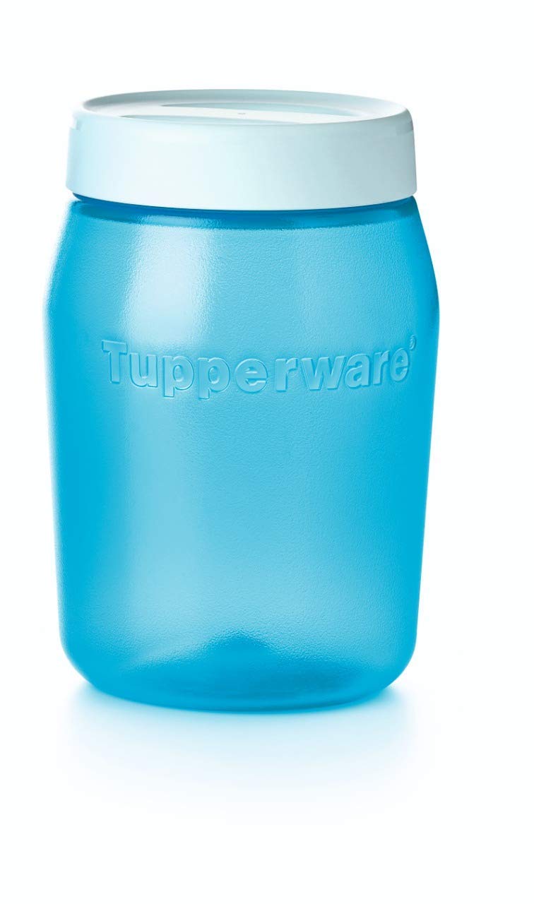 Tupperware Plastic Storage Container - 1.5 Litre  1 Piece  Blue - Image 1