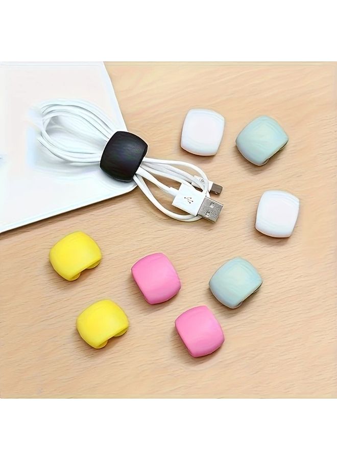 Black Cable Organizer Clips 10 Pcs Durable Cord Management Solution Prevents Tangle - Image 5