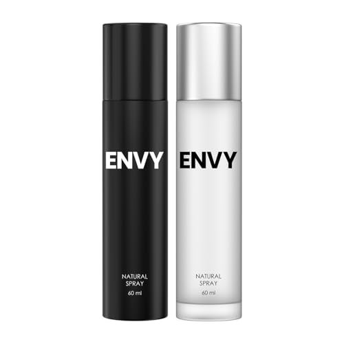 ENVY Natural Men Spray 60ML & Natural Women Perfume 60ML (Combo Pack of 2) | Long Lasting Fragrance - Image 2