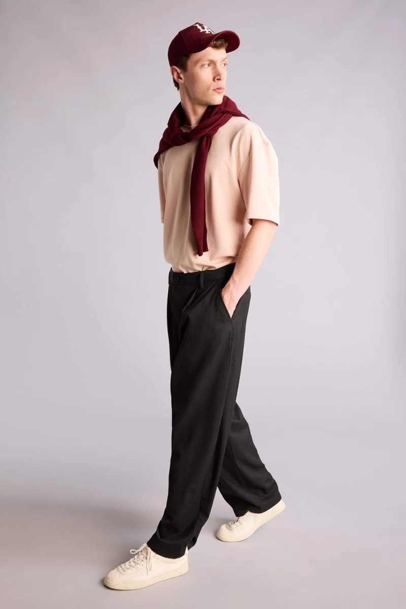 DeFacto Classic Cut Wide Leg Trousers
