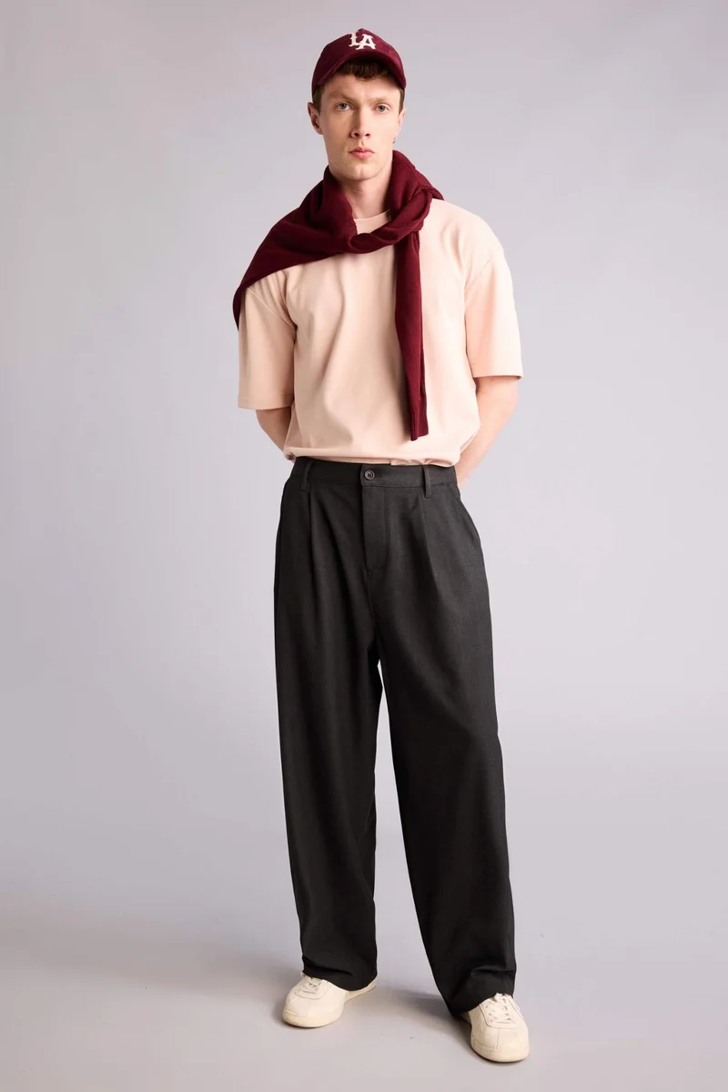 DeFacto Classic Cut Wide Leg Trousers