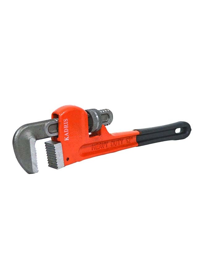 KADRIS Heavy-Duty Straight Pipe Wrench, 12 inch Plumbing Color Orange Black, 304 (12 inch)  - Image 2