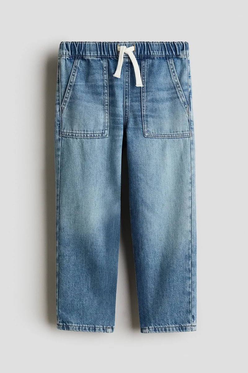 اتش اند ام بنطلون من الدنيم القطني