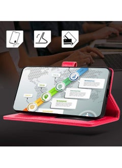Generic ITEL S32 Wallet Case, Premium PU Leather Magnetic Flip Case Cover with Card Holder and Kickstand for ITEL S32 LTE  - Image 4