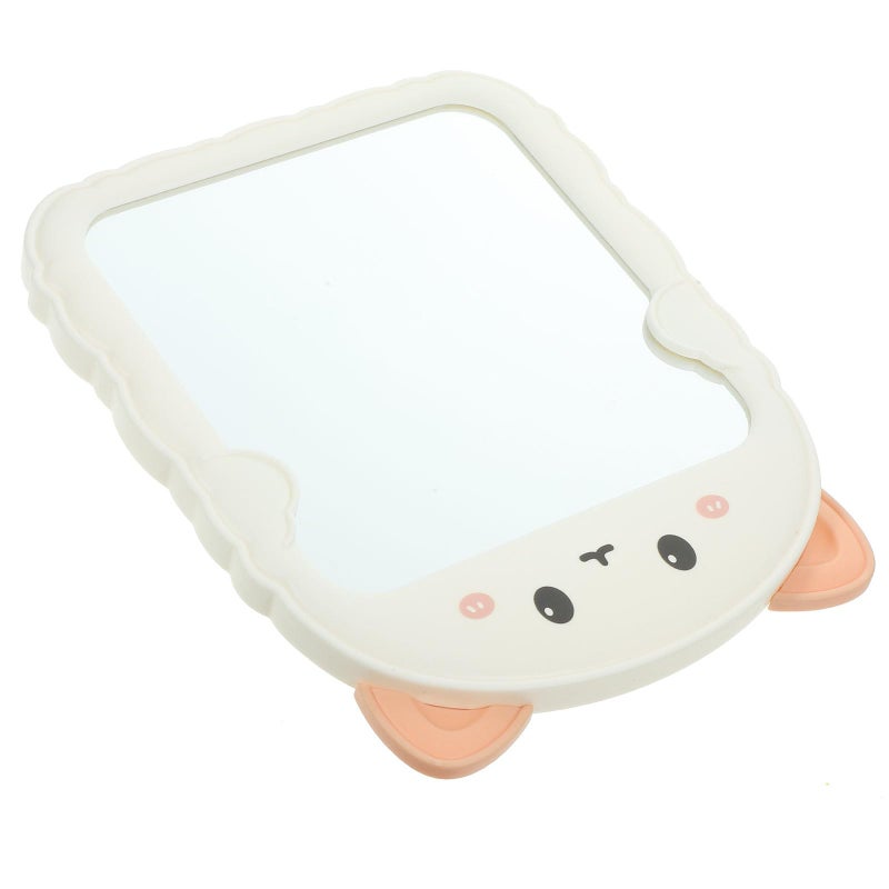 Tehaux Folding Cat Ear Vanity Mirror With Stand Portable For Travel And Home Use - Image 2