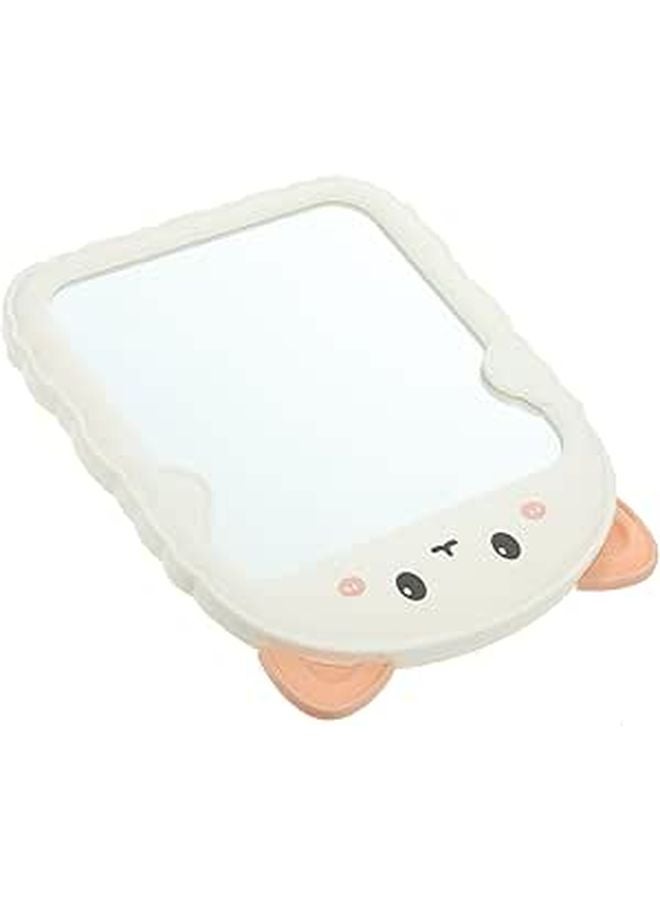 Tehaux Folding Cat Ear Vanity Mirror With Stand Portable For Travel And Home Use - Image 1