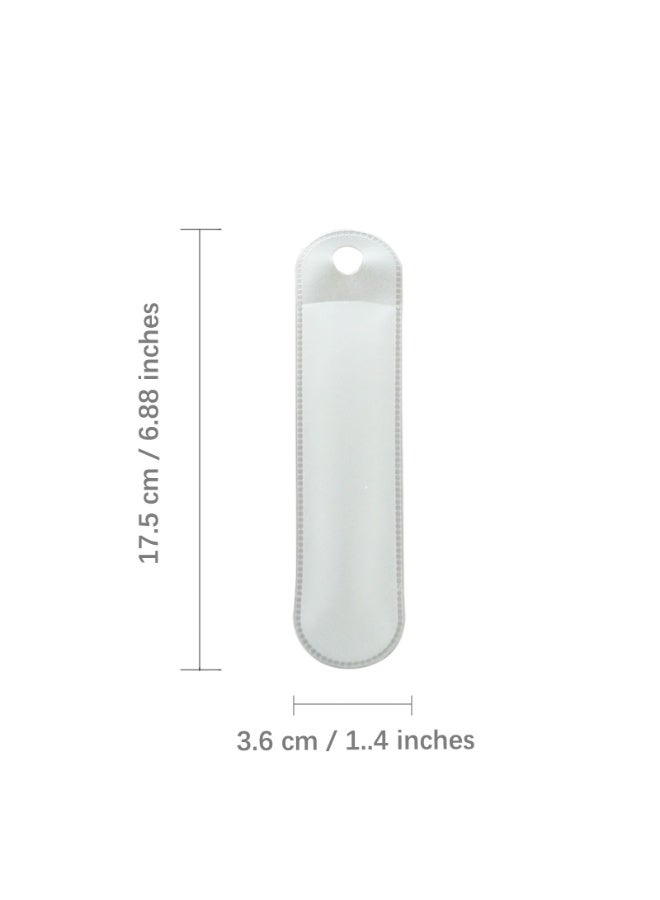 30 Pieces Transparent Plastic Pen Pouches PVC Translucent Pen Pouch Sleeve Holder Single Pen Bag Case Pencil Bag Single Pen Storage Bags Organizers for School Office Home Use - Image 5