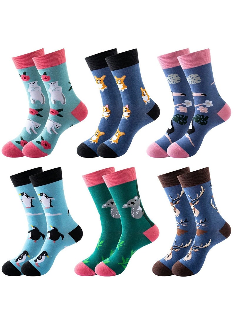 واي آند دي Men's Colorful Dress Socks Novelty Funny Fancy Funky Patterned Crew Sock Casual Crazy for Men - Image 1
