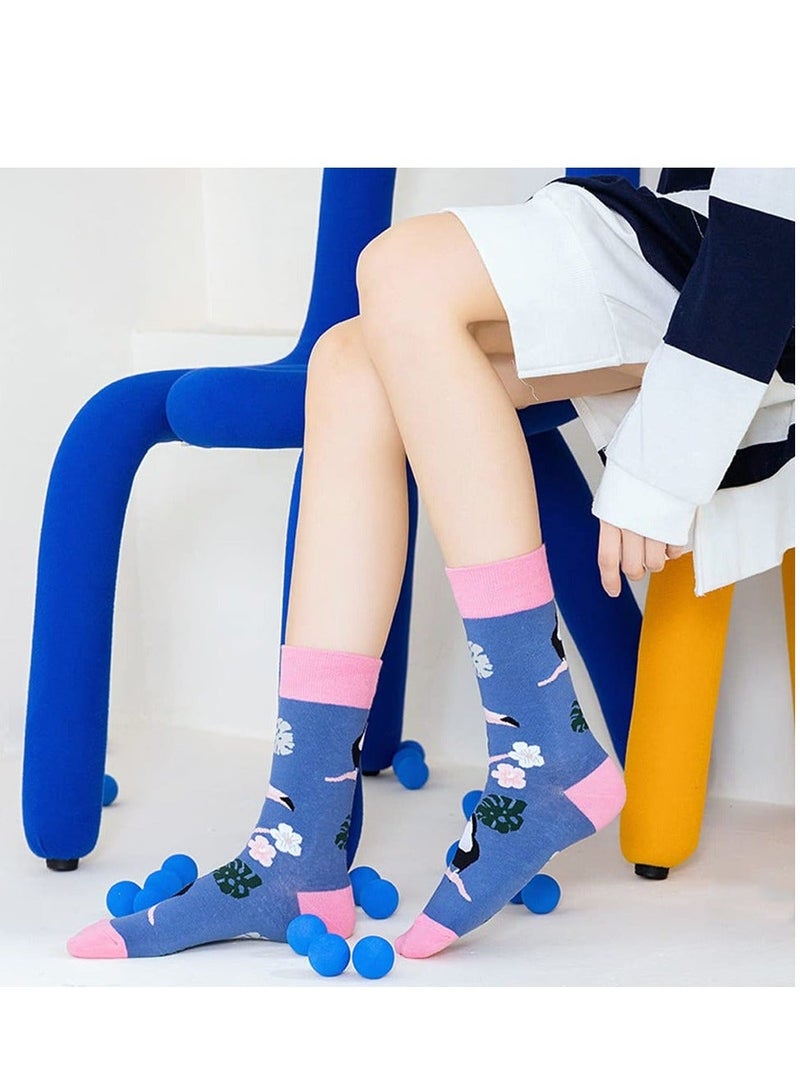 واي آند دي Men's Colorful Dress Socks Novelty Funny Fancy Funky Patterned Crew Sock Casual Crazy for Men - Image 2