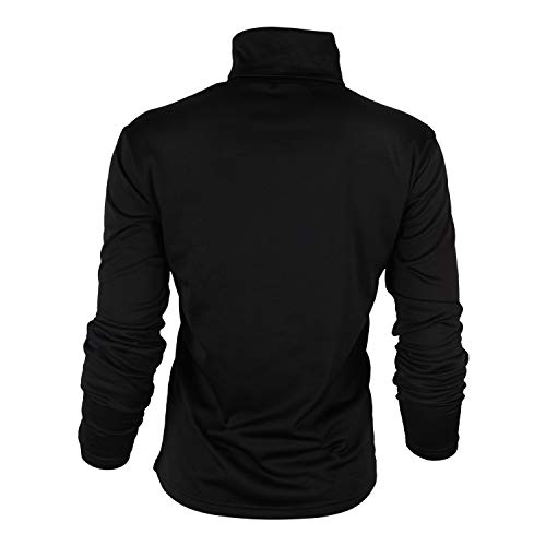 TUPARKA Mens Turtleneck Soft Long Sleeve Top Ski Golf Thermal T-Shirt Jumper Large Size Black (XL) - Image 4