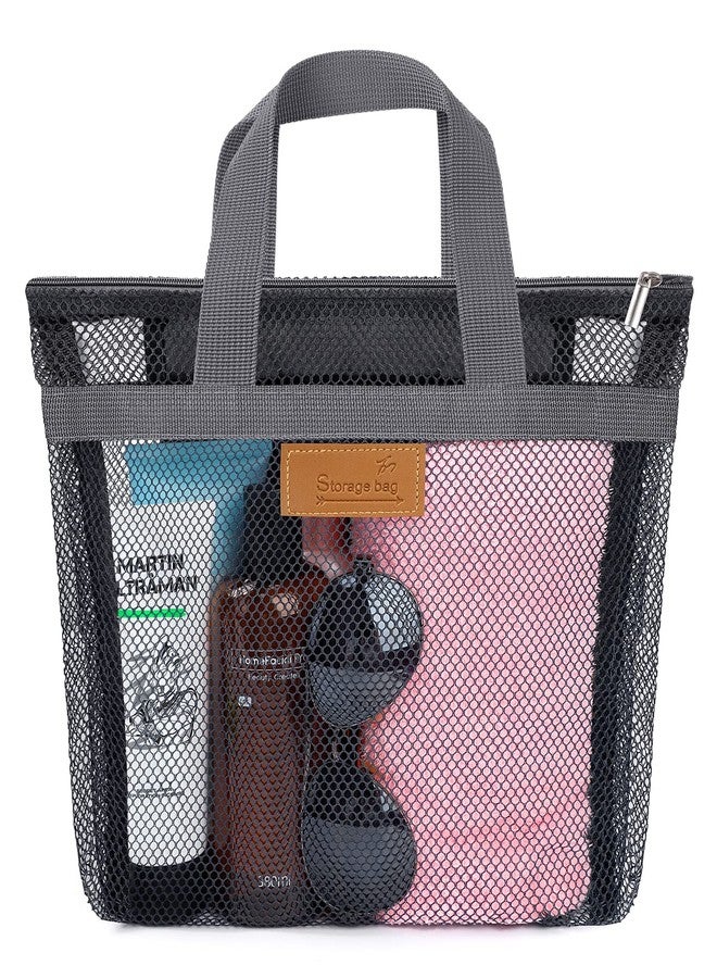 EIMMBD Shower Caddy Portable - Hanging Shower Bags Large Capacity Travel Shower Caddy - Shower Tote Bag for Camp Travel Gym College Dorm Room Essentials (Grey) - Image 1