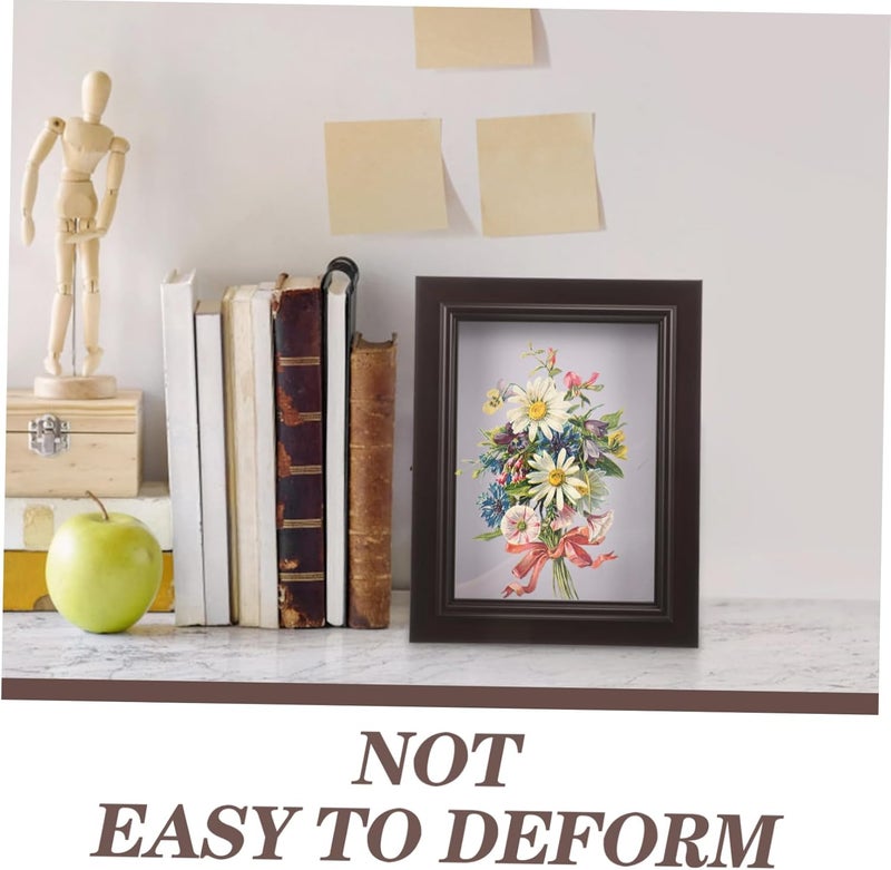 Amosfun DIY Wooden Dried Flower Display Frame Photo Frame for Pressed Flowers Reliable Design for Home Decoration Bedroom Living Room Box - Image 4