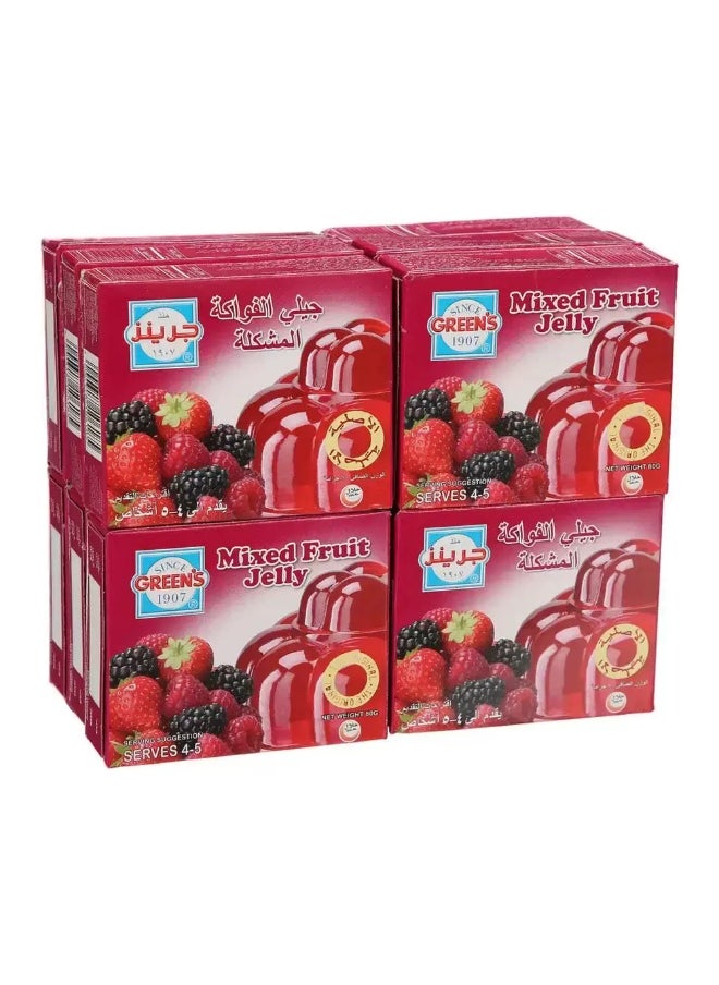 GREEN'S Green Mixed Fruit Flavored Jelly Powder- 80gms 