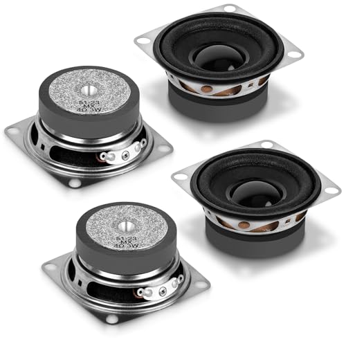 MakerHawk 2" 4 Ohms 3W Full Range Audio Speaker Stereo Woofer Loudspeaker for Arduino (4pcs) - Image 1