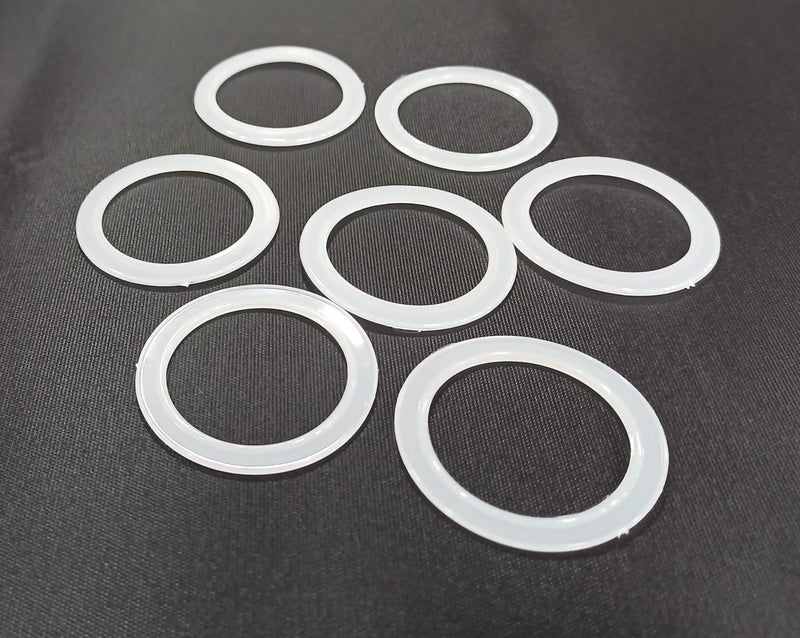 FAPBADRI Curtain Eyelet Back Locks, Standard Size, Transparent, Long Lasting, Pack of 50 Pieces - Image 3
