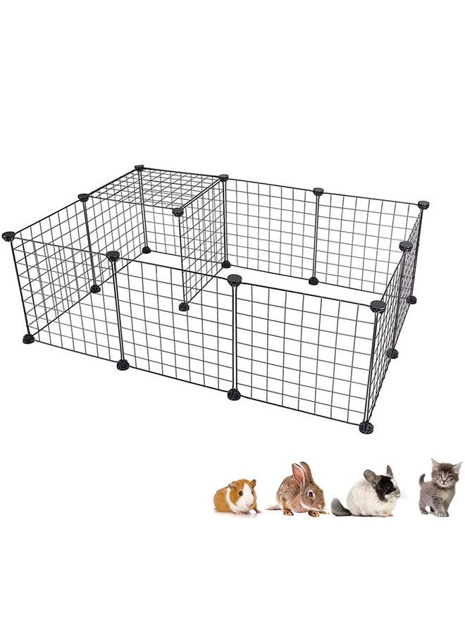 HQ-GAMING - Pet Playpen Spliced Fence Cage Dog Enclosure Panels Puppy Rabbit Cat Foldable Storage Stackable Shelf - Image 1
