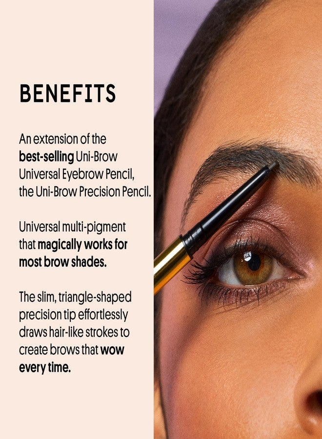 Winky Lux Uni Brow Precision Eyebrow Pencil, Dual Sided with Spoolie, Longwearing Waterproof Eyebrow Crayon, Define Ultra Fine Tip to Shape and Fill Brows, Brown, Blonde and Taupe Universal Shade - Image 3