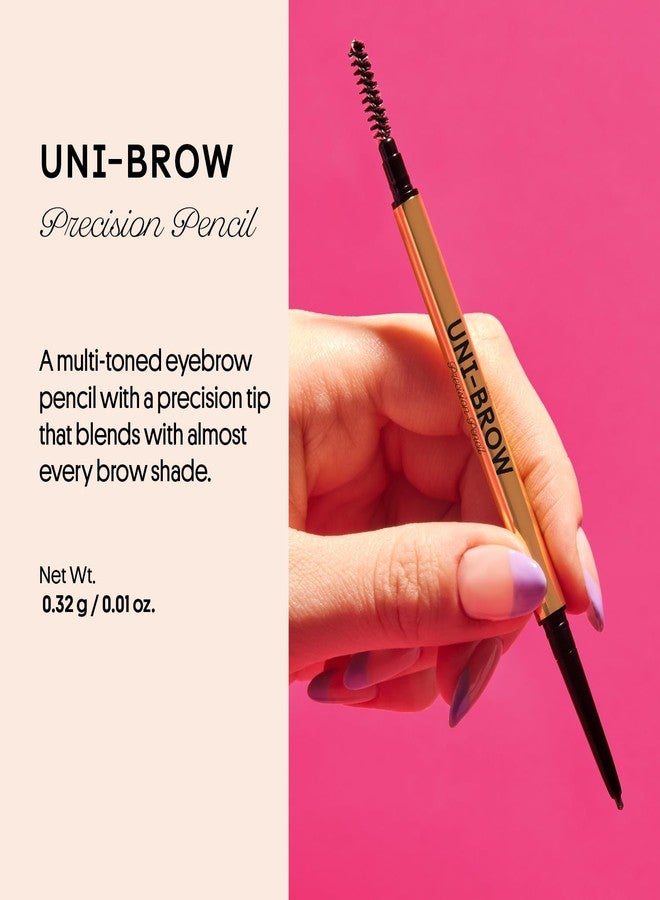 Winky Lux Uni Brow Precision Eyebrow Pencil, Dual Sided with Spoolie, Longwearing Waterproof Eyebrow Crayon, Define Ultra Fine Tip to Shape and Fill Brows, Brown, Blonde and Taupe Universal Shade - Image 2