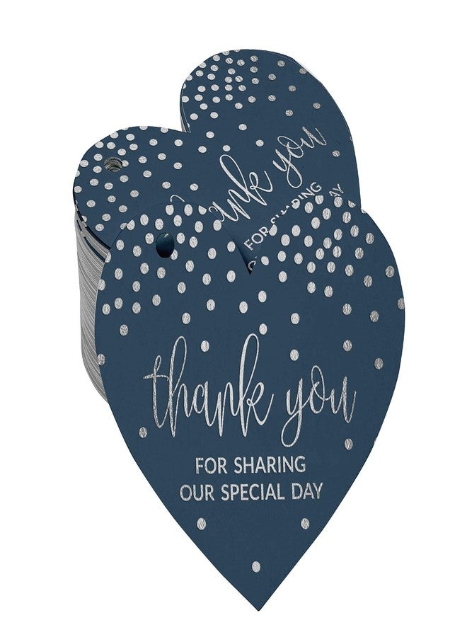 Inkdotpot Silver Foil Paper Hang Tag Thank You for Sharing Our Special Day Bridal Shower-Baby Shower-Retirement-Wedding-Birthday Favor Tag 100 Pieces - Image 1