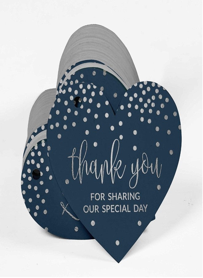 Inkdotpot Silver Foil Paper Hang Tag Thank You for Sharing Our Special Day Bridal Shower-Baby Shower-Retirement-Wedding-Birthday Favor Tag 100 Pieces - Image 3