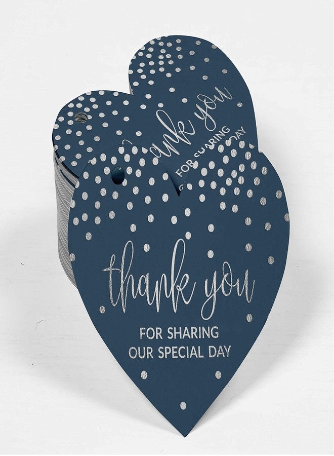 Inkdotpot Silver Foil Paper Hang Tag Thank You for Sharing Our Special Day Bridal Shower-Baby Shower-Retirement-Wedding-Birthday Favor Tag 100 Pieces - Image 2