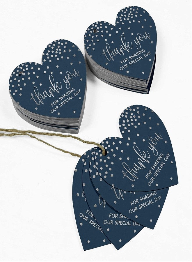 Inkdotpot Silver Foil Paper Hang Tag Thank You for Sharing Our Special Day Bridal Shower-Baby Shower-Retirement-Wedding-Birthday Favor Tag 100 Pieces - Image 5
