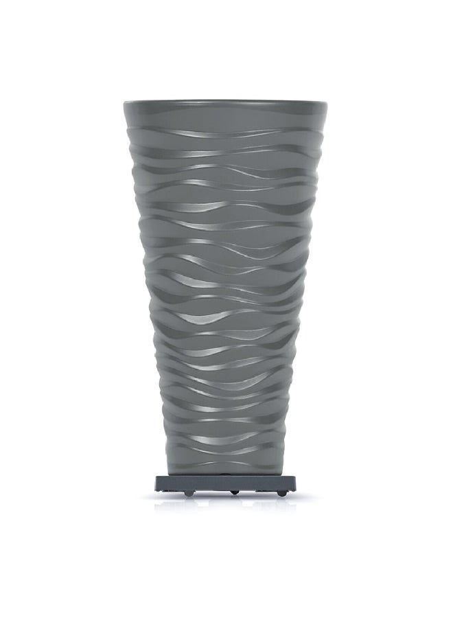 بروسبير بلاست حامل نباتات بمنصة متحركة مستدير رمادي داكن 29.8 x 25.7 x 29.8 سم IPMR300-S433 - Image 4