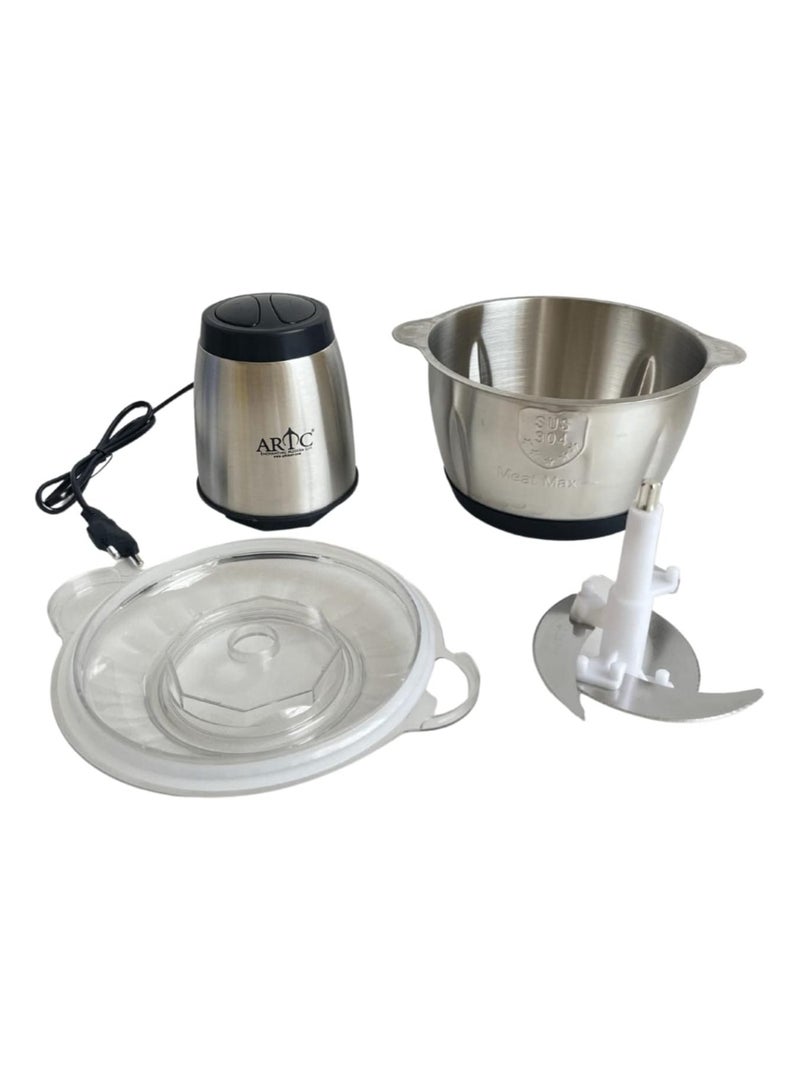 ARTC ARTC Food Chopper Electric Meat Grinder Machine Kitchen Aid Mini Food Processor Grinder for Meat Vegetables Fruits and Nuts Chopper 250W - Image 2