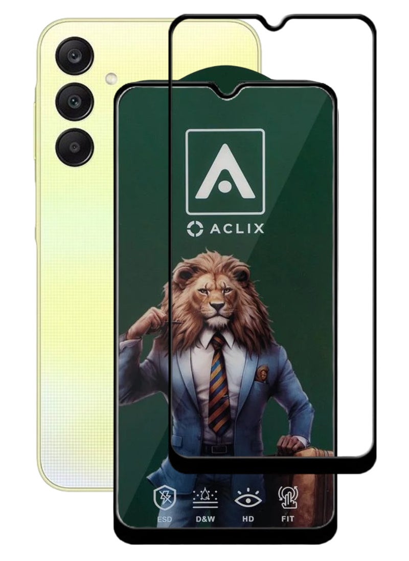 ACLIX Antistatic ESD Dustproof Premium Quality High Definition Tempered Glass Screen Protector Designed For Samsung Galaxy A25 - Image 1