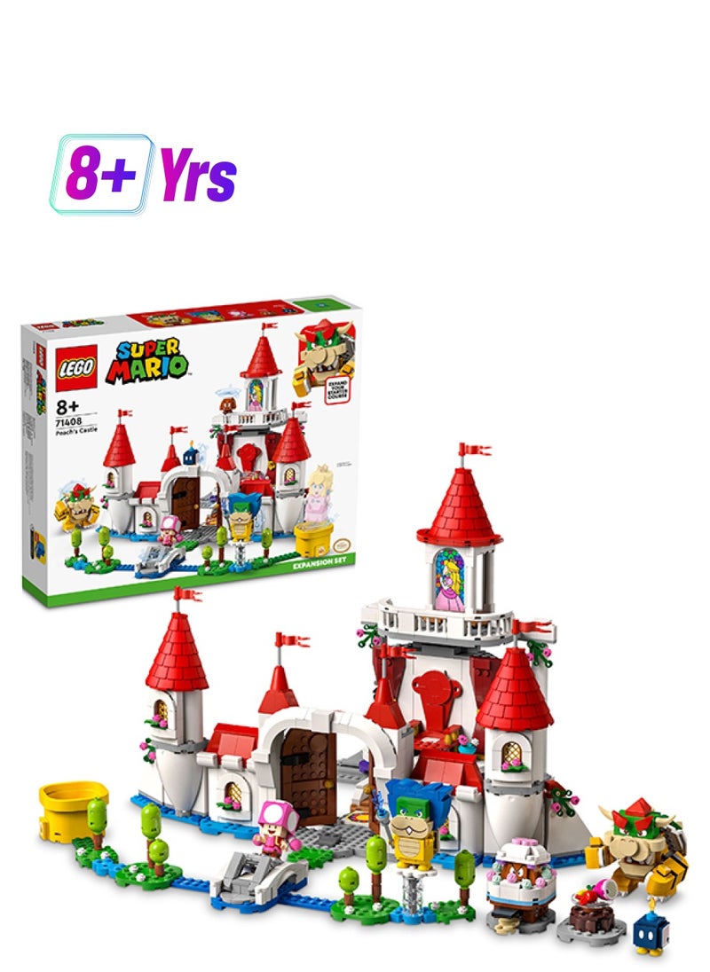 LEGO Super Mario Peach’S Castle Expansion Set 71408 Building Kit; Toy Playset For Kids Aged 8 And Over, Featuring Bowser, Ludwig, Toadette, A Goomba And A Bob-Omb, To Combine With A Starter Course (1,216 Pieces)  - Image 1