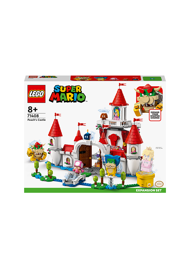 LEGO Super Mario Peach’S Castle Expansion Set 71408 Building Kit; Toy Playset For Kids Aged 8 And Over, Featuring Bowser, Ludwig, Toadette, A Goomba And A Bob-Omb, To Combine With A Starter Course (1,216 Pieces)