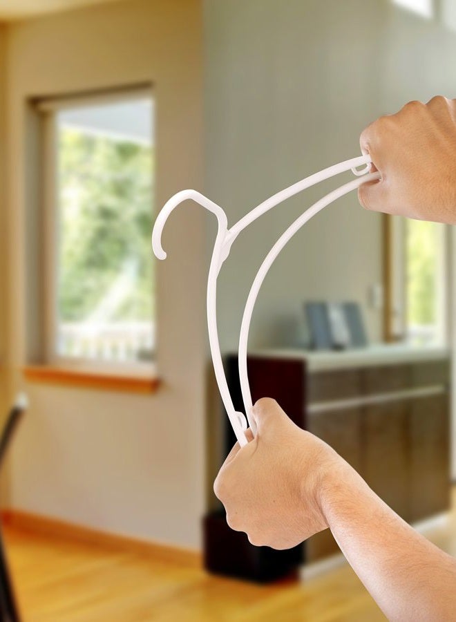 Utopia Home شماعات بلاستيكية 30 قطعة - شماعة ملابس مع خطافات - شماعة معطف متينة وتوفر المساحة - شماعات بيضاء ثقيلة للمعاطف والسراويل والفساتين وغيرها - Image 5