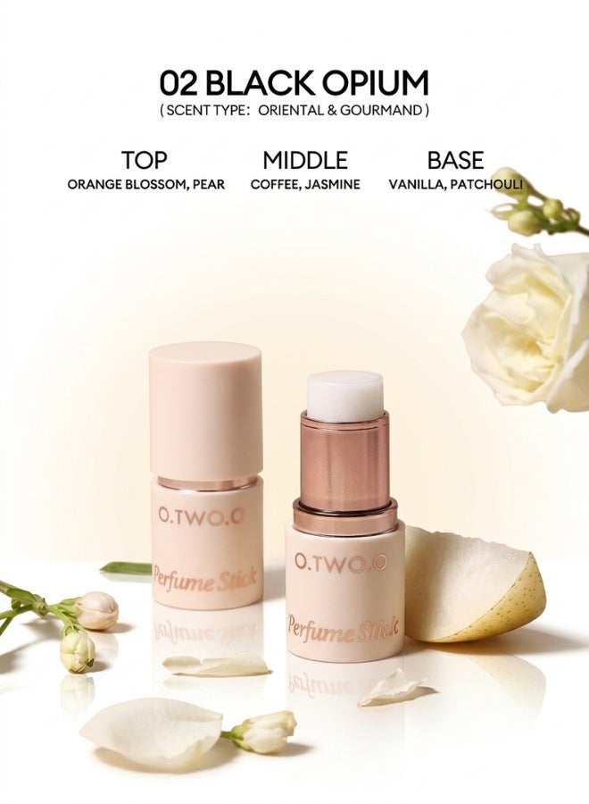 OTWOO Long Lasting Fragrance Perfume Stick 3.3 g Black Opium 02 Solid Perfume Portable Travel Perfume For Women - Image 1