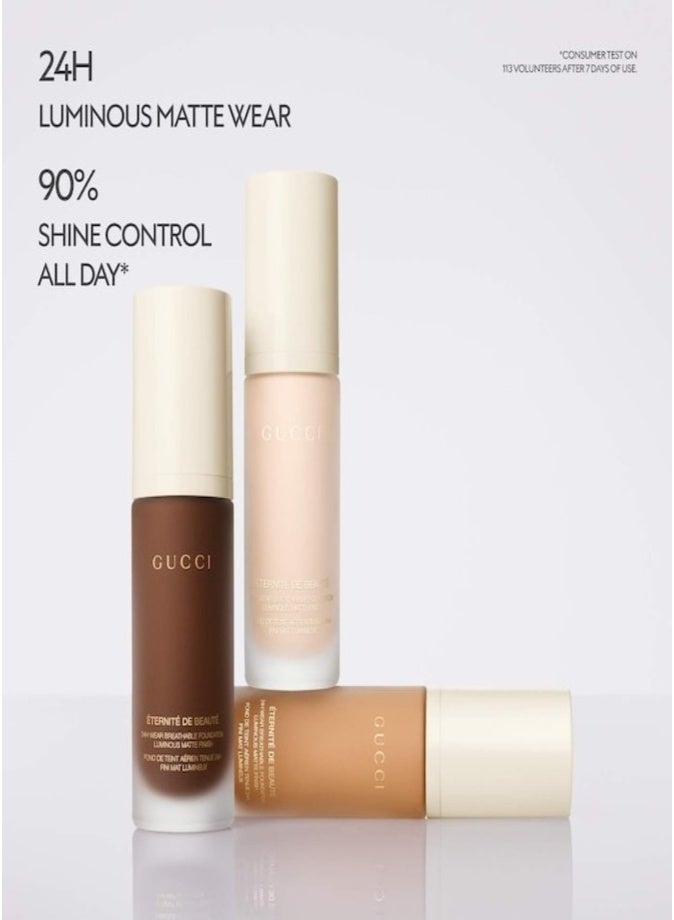 GUCCI Eternité de Beauté Foundation SPF 15 30ml – 24H Long-Lasting Matte Finish 220W Warm Fair Medium - Image 5