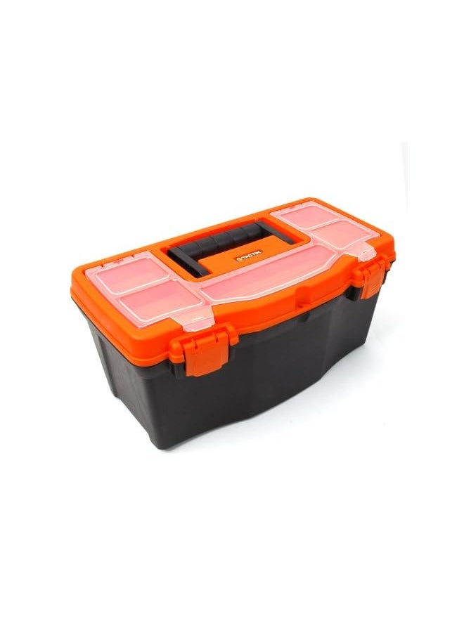 Tactix 16 Inch Plastic Tool Box, Orange/Black - Ttx-320101  - Image 2