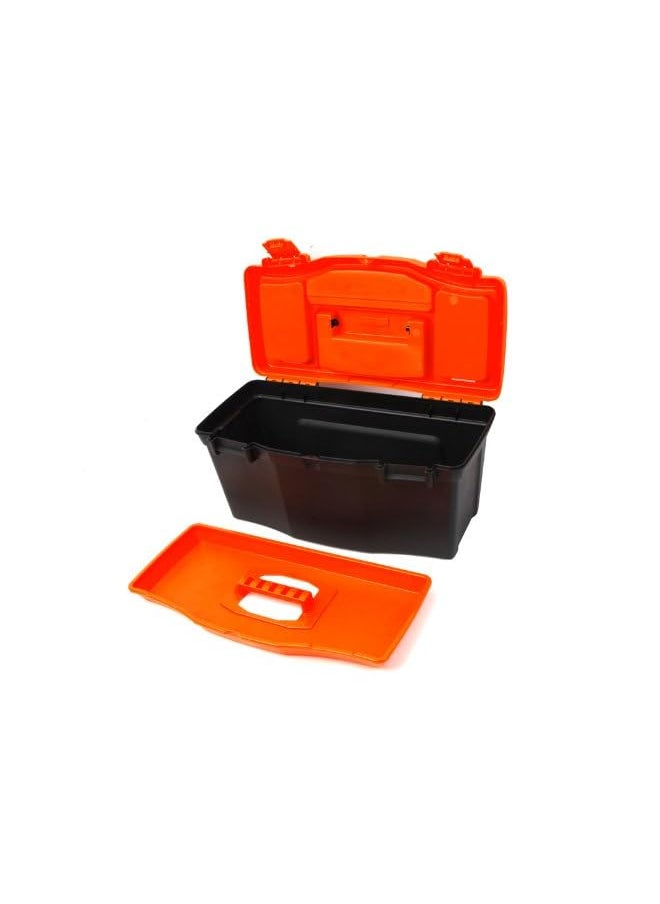 Tactix 16 Inch Plastic Tool Box, Orange/Black - Ttx-320101  - Image 4
