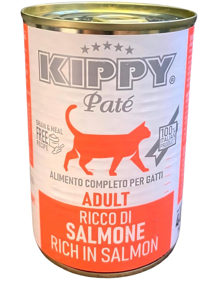 Kippy Pate Wet cat food (6 cans) - Kippy Pate  with salmon flavor - 6 × 400g - Image 2