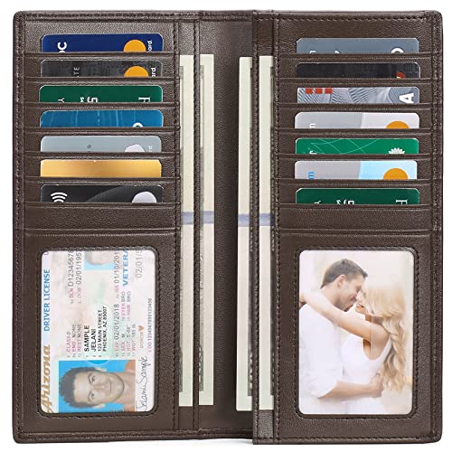 FALAN MULE Wallets for Men Genuine Leather RFID Blocking Slim Mens Wallet Bifold Credit Card Holder for Men - Image 2