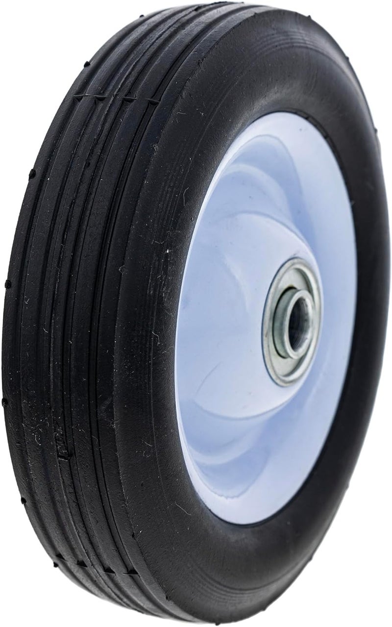Surefit SureFit 6x15 Wheel Combo Assembly Ribbed Tread Steel 134 Center Hub Universal Lawn Mowers Tractors  - Image 3