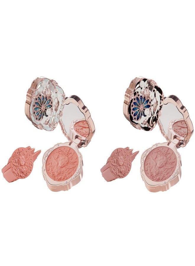 Flower Knows Little Angel Cream Blush Set,Muted Red Hydrating Blush for Cheeks,Buildable & Blendable Dewy Face Makeup,Soft Long-Lasting Cute Make Up(03 Paradise Poet+04 Rose Ashes) - Image 1