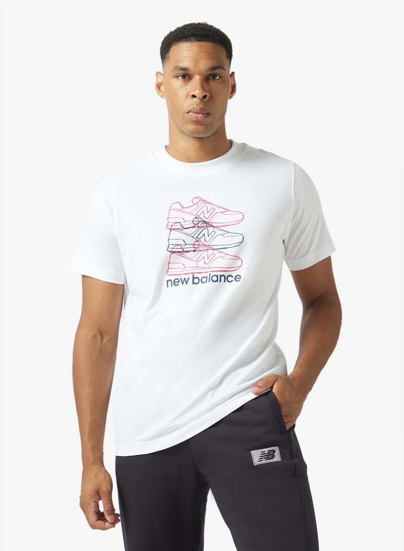 New Balance Layered 574 Relaxed T-Shirt - Image 1