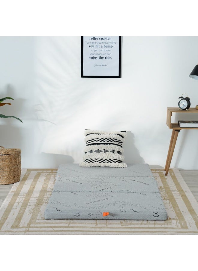 DANUBE HOME Houston Bamboo Foldable Foam Single Mattress Medium Firm Feel Ortho Medical 180x90x6cm Graphene - Image 3