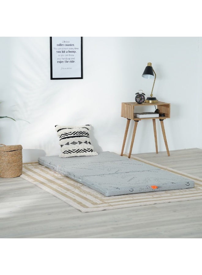 DANUBE HOME Houston Bamboo Foldable Foam Single Mattress Medium Firm Feel Ortho Medical 180x90x6cm Graphene - Image 2