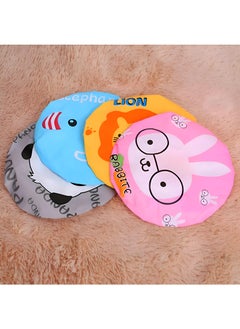Generic Women'S And Kids' Cartoon Animal Shower Caps: Waterproof And Elastic Peva Bathing Hats For Cute Bathroom Accessories (5 Piece Collection)  - Image 1