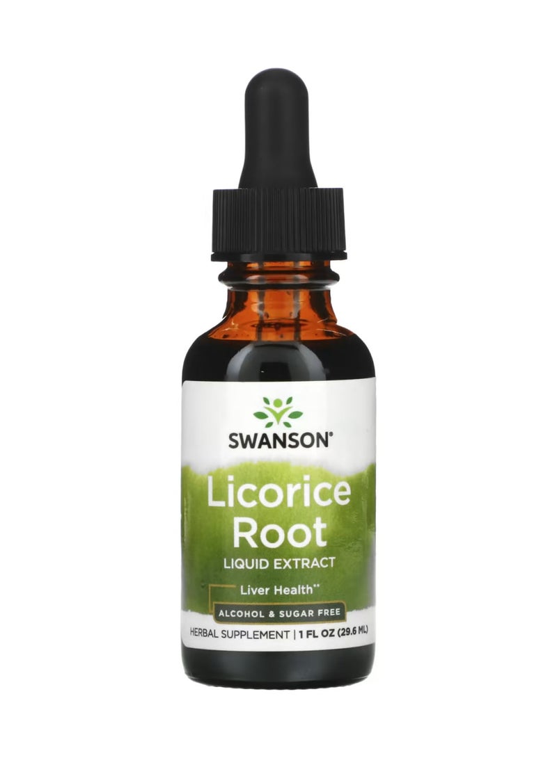 SWANSON Licorice Root Herbal Supplement 29.6 ML