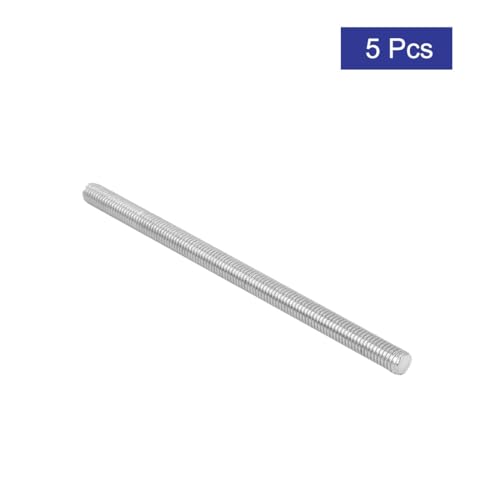 uxcell M10 x 150mm 304 Stainless Steel Right Hand Thread Fully Threaded Rod Stud 5PCS - Image 4